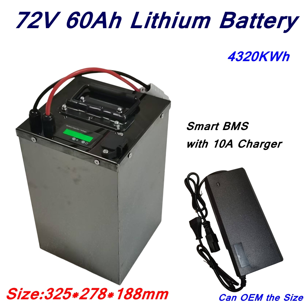 72V 40Ah Lifepo4 Battery Pack - 20S 72v 60Ah li-ion lithium-polymeer batterij