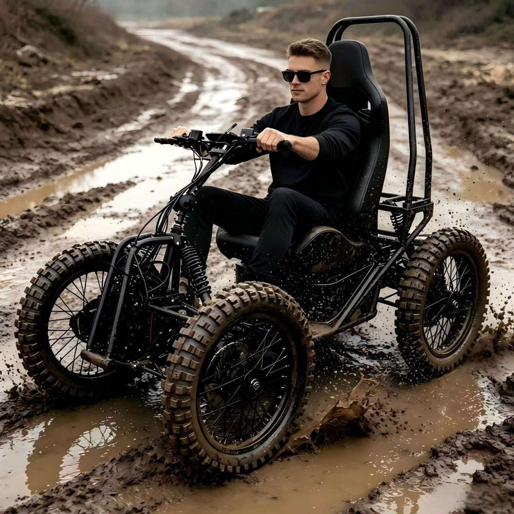 60V 50Ah Electric Scooter Battery - Elektrische 4WD off-road scooter/go-kart met een