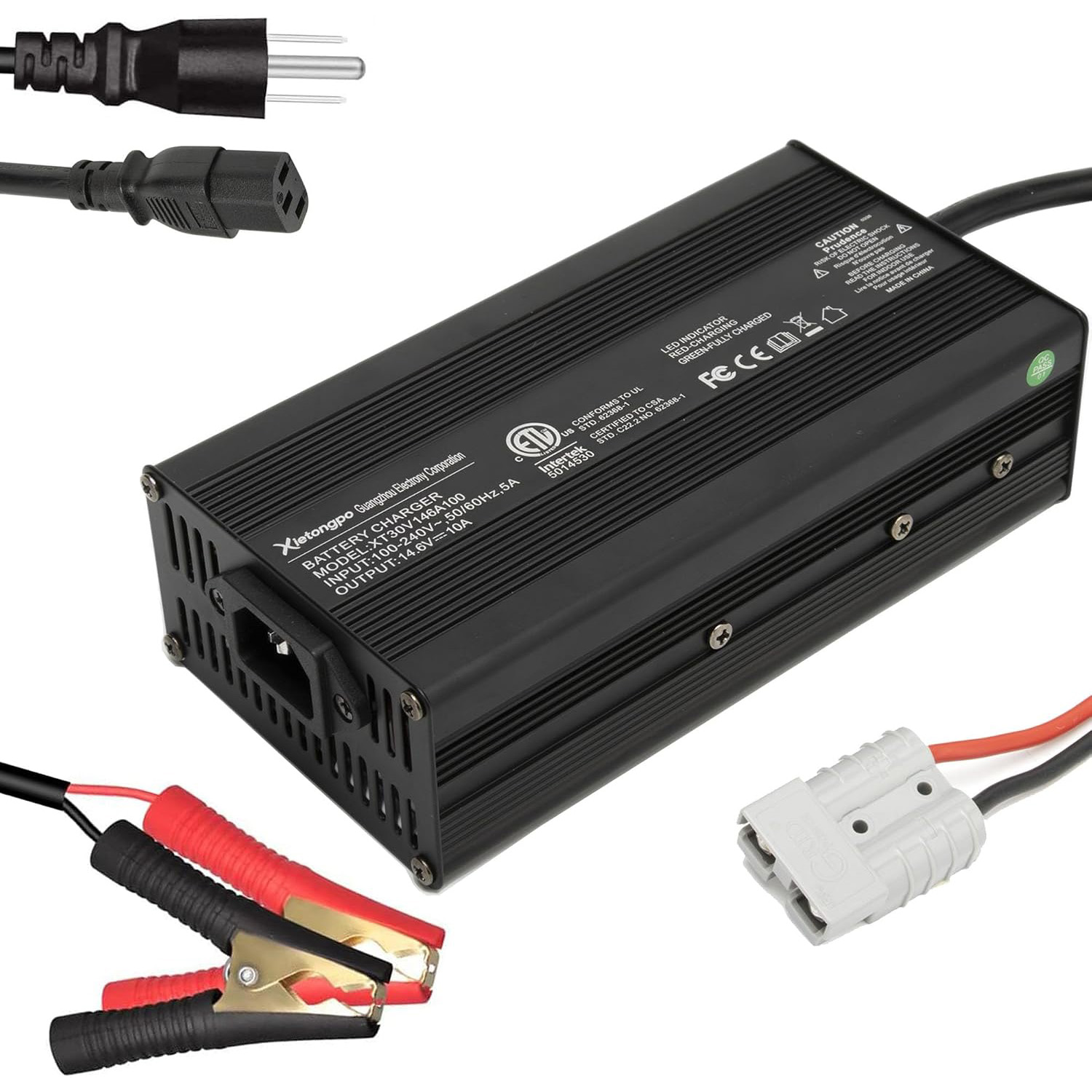 84V 20A Smart Charger - 14,6V 10A LiFePO4 Batterijlader, 12V 4-string
