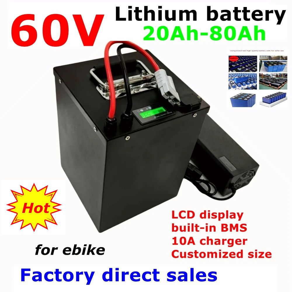 CZ-60V 20Ah 30Ah 40Ah 50Ah 60A - 72V 40Ah Lifepo4 Battery Pack recensie en prijs