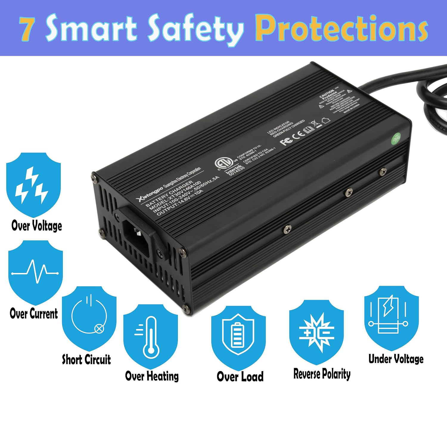 14,6V 10A LiFePO4 Batterijlade - 84V 20A Smart Charger recensie en prijs