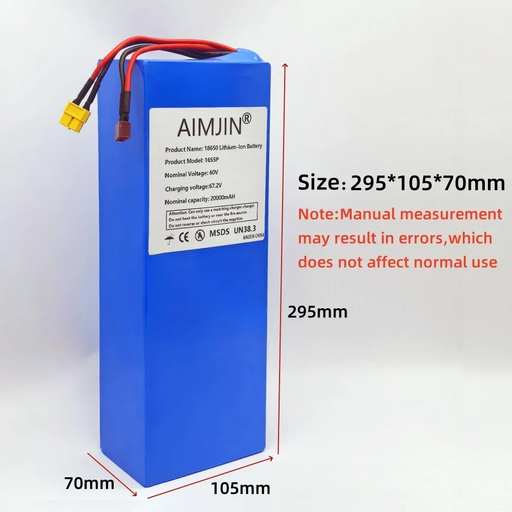 20000mAh 16S5P 60V Li-ion batt - 72V 40Ah Lifepo4 Battery Pack recensie en prijs