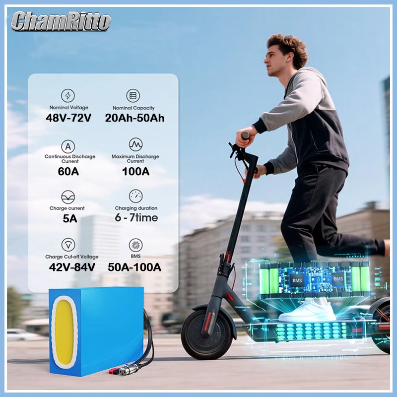 48V 52V 60V 72V 2000W ebike ch - 60V 50Ah Electric Scooter Battery recensie en prijs